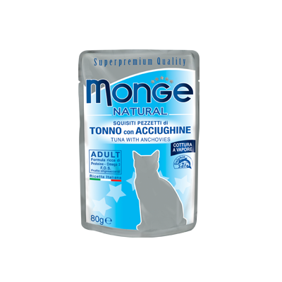 Poche thon/anchois pour chat 24x80grs