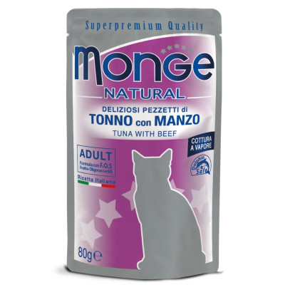 Poche thon/boeuf pour chat 24x80grs