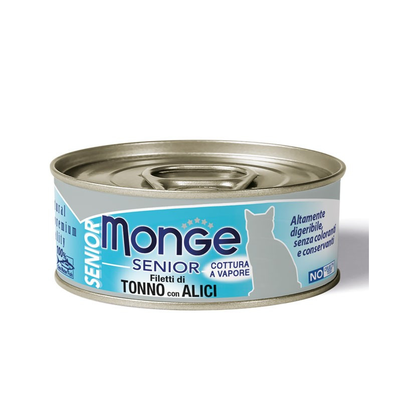 Senior FILETTI DI TONNO CON ALICI Boite Chat 24x80g Senior FILETTI DI TONNO CON ALICI Boite Chat 24x80g