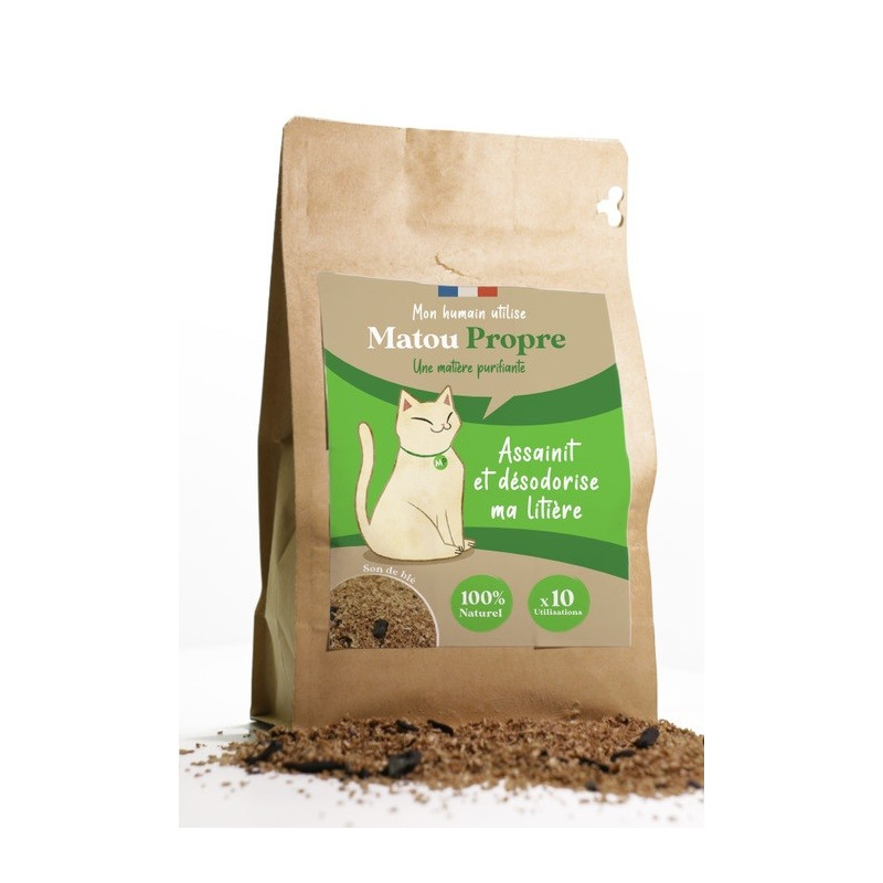 Matou Propre désodorisant naturel litière chat 1L Matou Propre désodorisant naturel litière chat 1L
