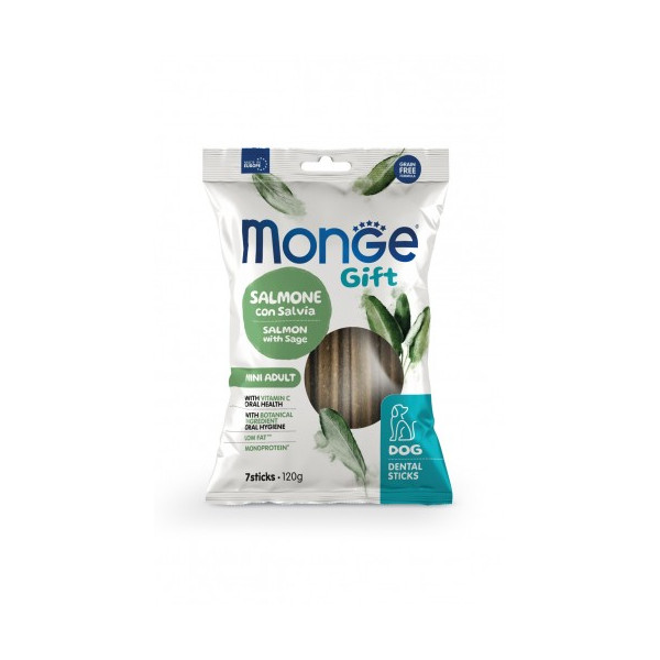 Bâtonnets dentaires - Saumon à la sauge - Mini Adulte