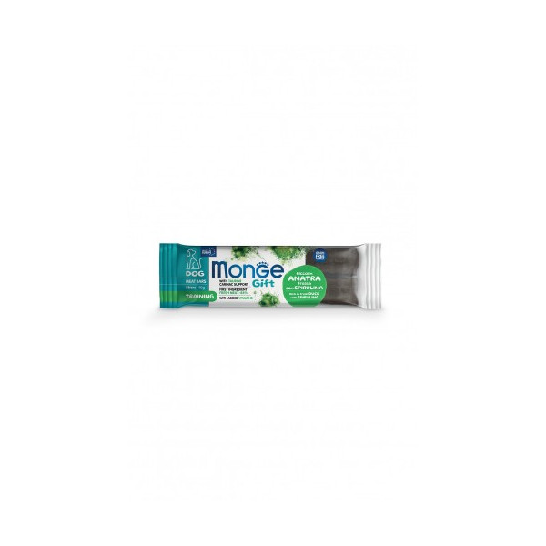 Barres à la Viande - Monge - Meat Bars au canard frais avec Spiruline - 40g