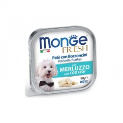 Fresh Morue 32x100 g Monge Dog