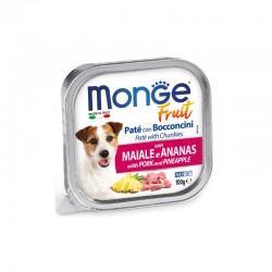 Fresh porc et annanas 32 x 100 grs pâtée pour chien