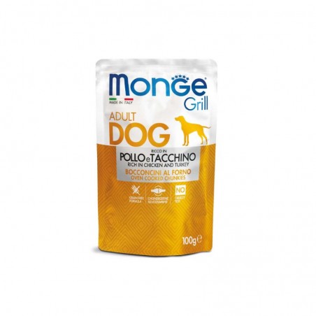 Monge GRILL 24 x 100 grs Poulet/Dinde