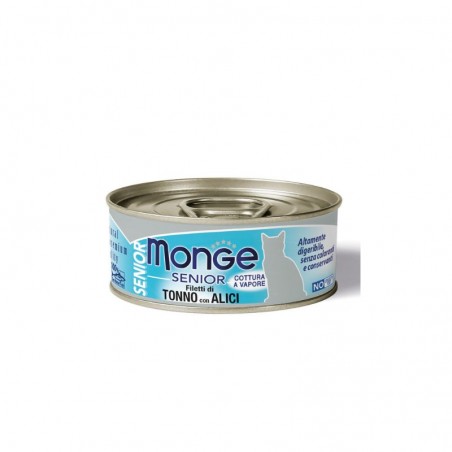 Senior FILETTI DI TONNO CON ALICI Boite Chat 80g Jelly à l'unité