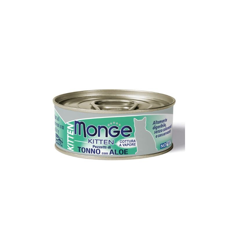 PEZZETTI DI TONNO CON ALOE Boite pour chaton 24x80g