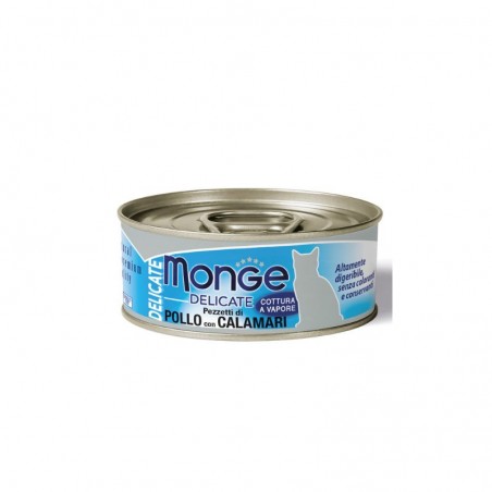 copy of PEZZETTI DI POLLO CON CALAMARI Boite Chat DELICATE 24x80 grs