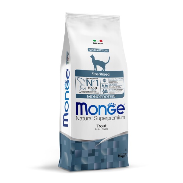 Sterilised Truite 1,5 kg Croquette pour chat Adulte