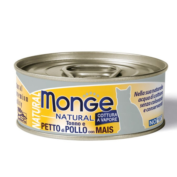 PATEE Natural Thon et Blanc de Poulet au Maïs 80g à l'unité