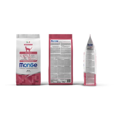 Stérilisé Bœuf 1,5 kg Croquettes Monge pour chat adulte Stérilisé Bœuf 1,5 kg Croquettes Monge pour chat adulte