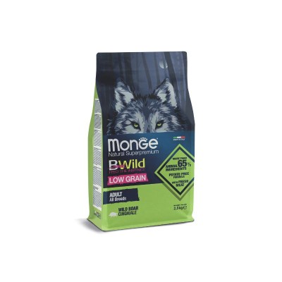 Croquettes Low Grain Chien MONGE Bwild - Sanglier 2,5 kg