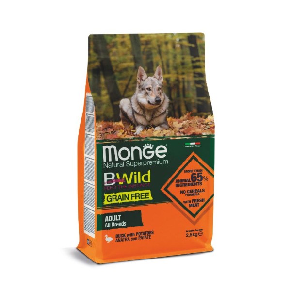 Bwild Grain Free Canard 2,5 Kg All Breeds