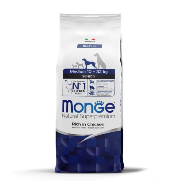 SENIOR Adulte Medium au POULET 12 kg 26/13