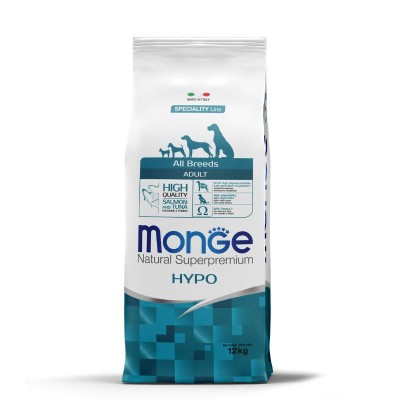 SAUMON et THON - Croquettes chien Hypoallergénique MONGE 12 kg