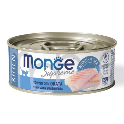 THON et DAURADE - Boîte pâtée chaton supreme Monge 24 x 80grs