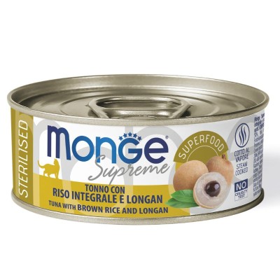 THON, RIZ et LOGANE - Boîte pâtée chat supreme stérilisé Monge 24 x 80grs