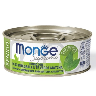 THON, RIZ et THE MATCHA - Boîte pâtée chat supreme Senior Monge 24 x 80grs