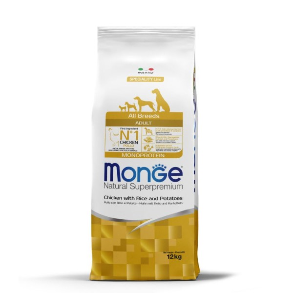 POULET - Croquettes SpecialityLine Chien MONGE 12 kg