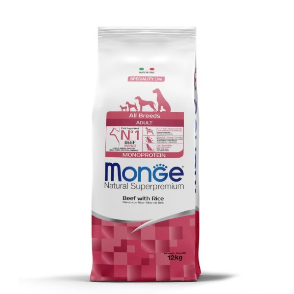 BOEUF - Croquettes SpecialityLine Chien MONGE 12 kg