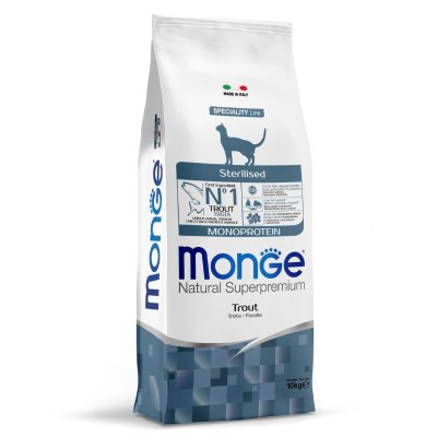 Sterilised Truite 10 kg Croquette pour chat Adulte