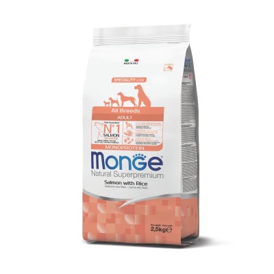 SAUMON - Croquettes SpecialityLine Chien MONGE 2,5 kg