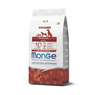 AGNEAU - Croquettes SpecialityLine Chien MONGE 2,5 kg