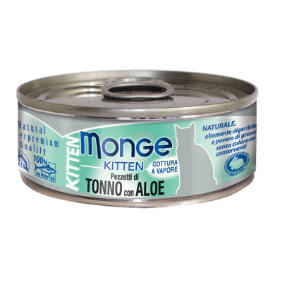 PEZZETTI DI TONNO CON ALOE Boite pour chaton 24x80g