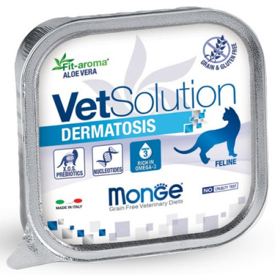 Pâtées Chat VET Solution DERMATOSIS 24 x 100 grs