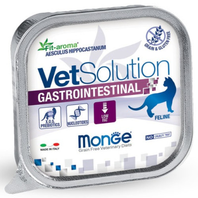 Pâtées Chat VET Solution GASTROINTESTINAL 24 x 100 grs