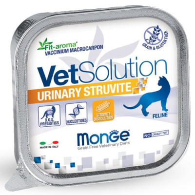 Pâtées Chat VET Solution URINARY STRUVITE 24 x 100 grs