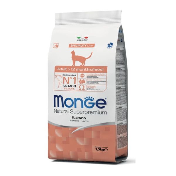 Croquette pour chat Adulte SAUMON 1,5 kg