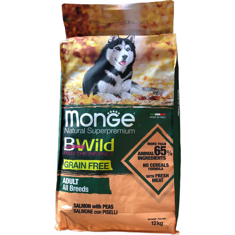 Saumon Adult 2,5 kg Bwild Grain Free Monge