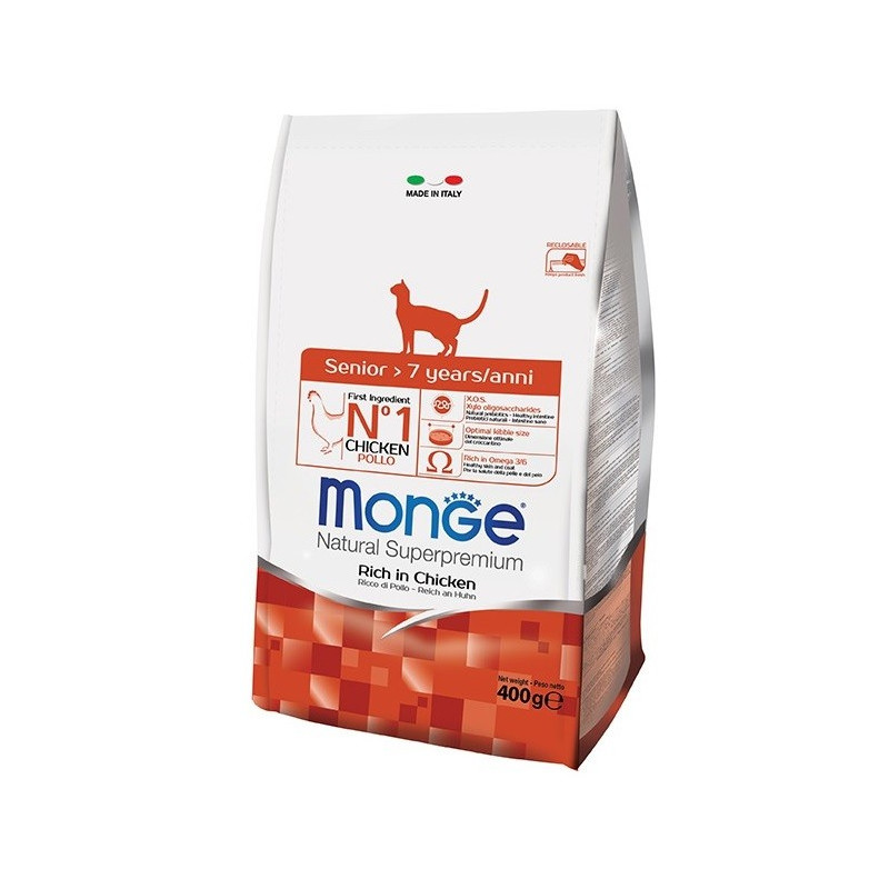 Croquette chat Senior Monge 400 grs