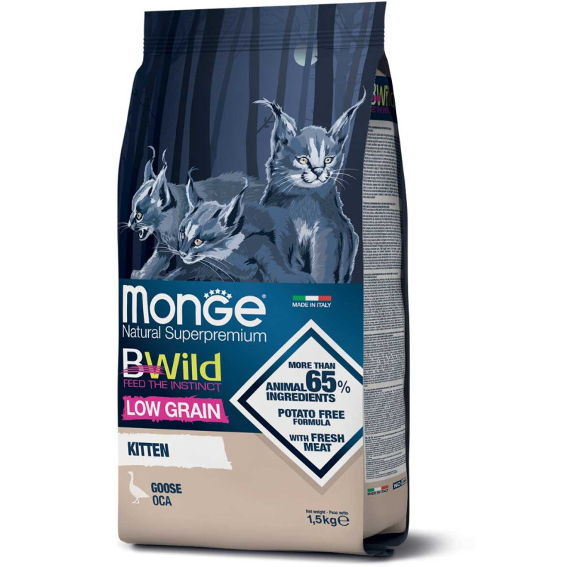 Kitten Chaton Oie Bwild Low Grain Adult 1,5 kg