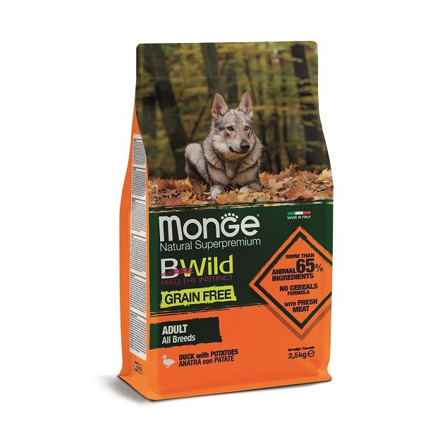 Bwild Grain Free Canard 2,5 Kg All Breeds